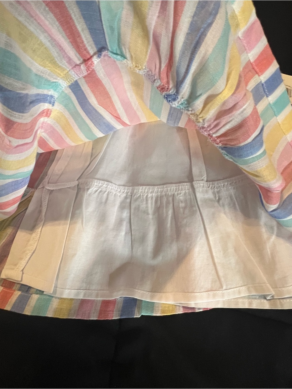 Bundle (2) Toddler Girls Striped Sundresses, Both with Matching Panties - Picture 8 of 16